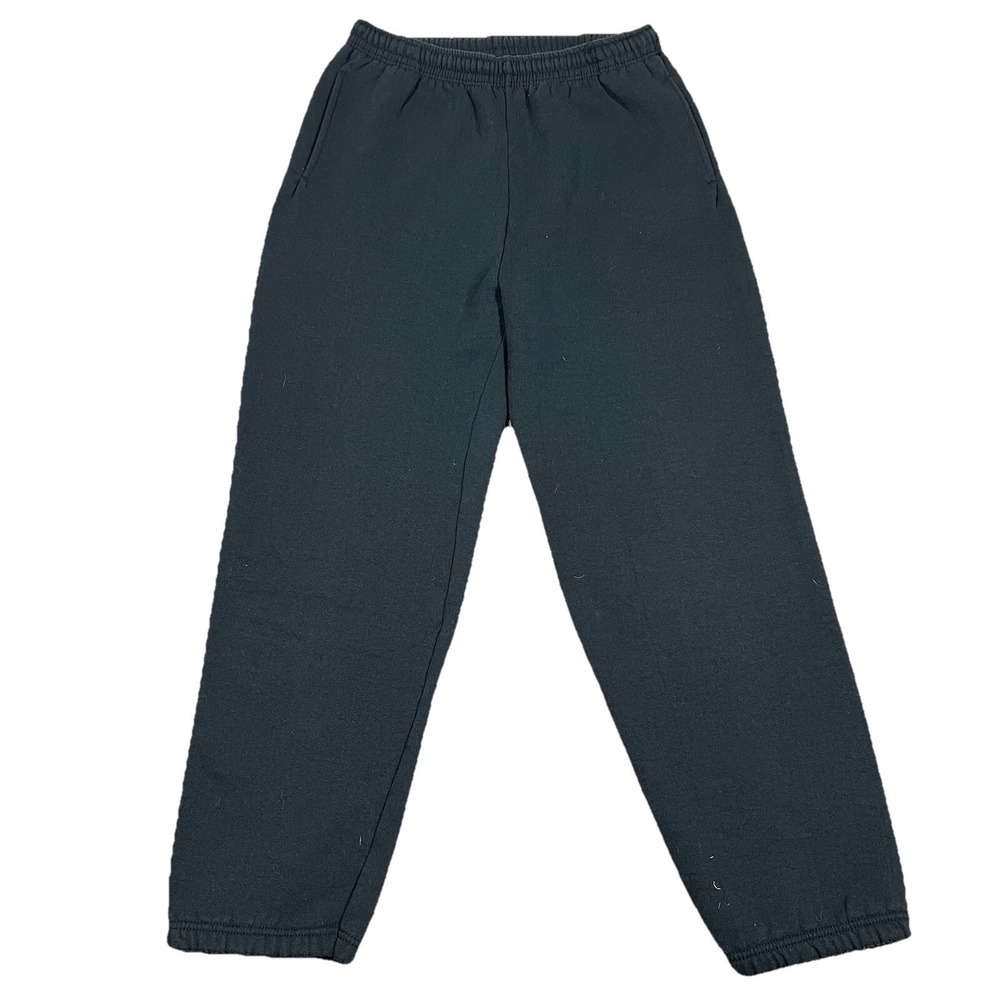 Vintage 1990s Wilson Large Sweatpants Faded Black Joggers Sportswear